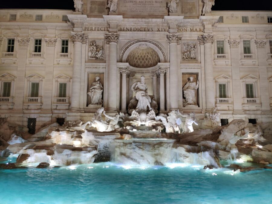 Trevi fountain in Italy