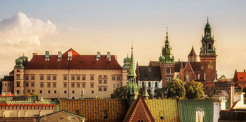 Wawel castle shot from afar