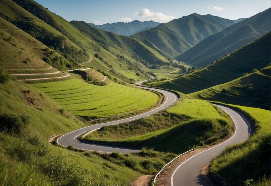 Long and winding roads over at Sajek Valley