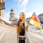 Woman tourist in Berlin