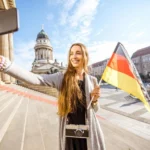 Woman tourist in Berlin