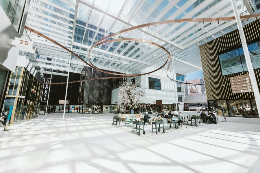 View inside the Zürich Airport