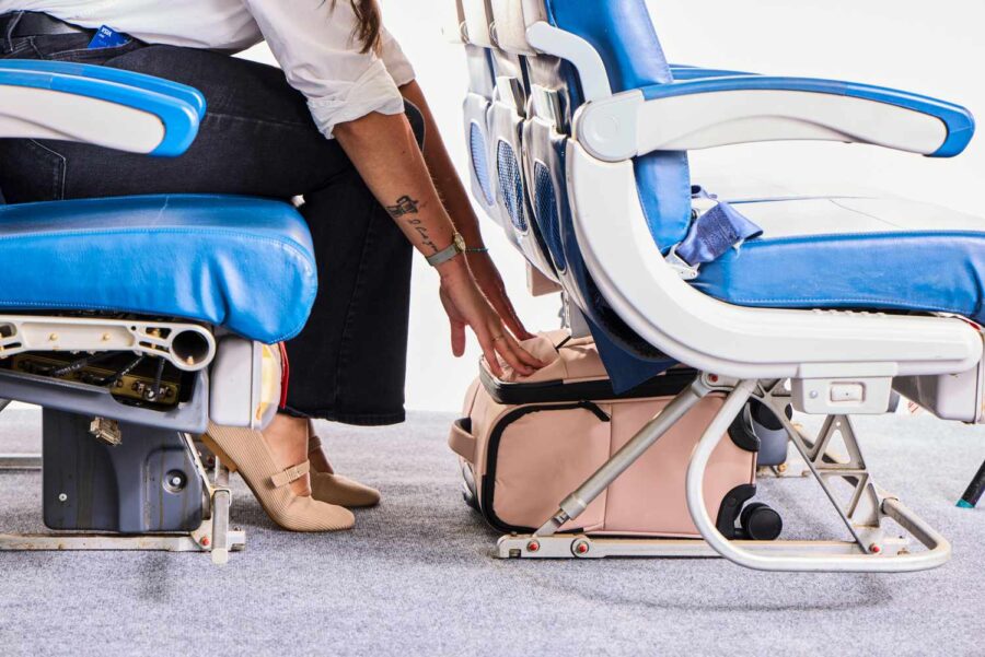 airplane seat travel