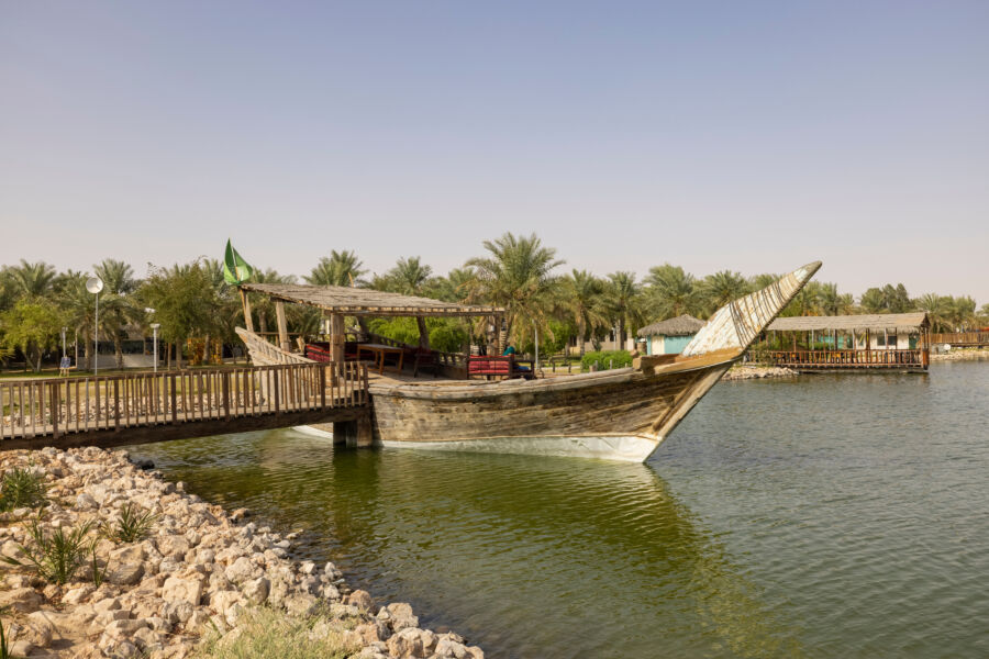Jawatha Park historical site near Hofuf, Al Hasa Oasis, Saudi Arabia