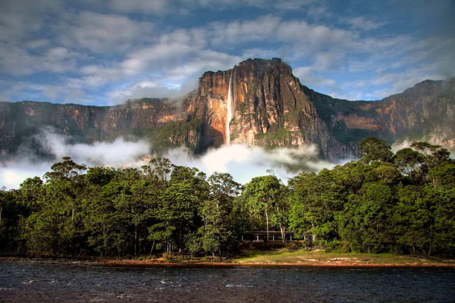 Angel Falls in the morning light