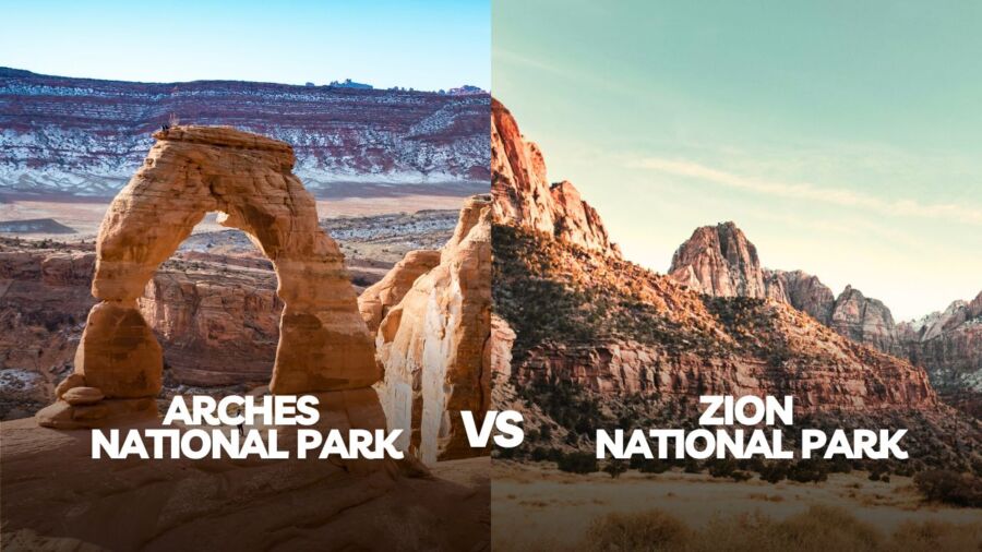 arches national park vs zion national park