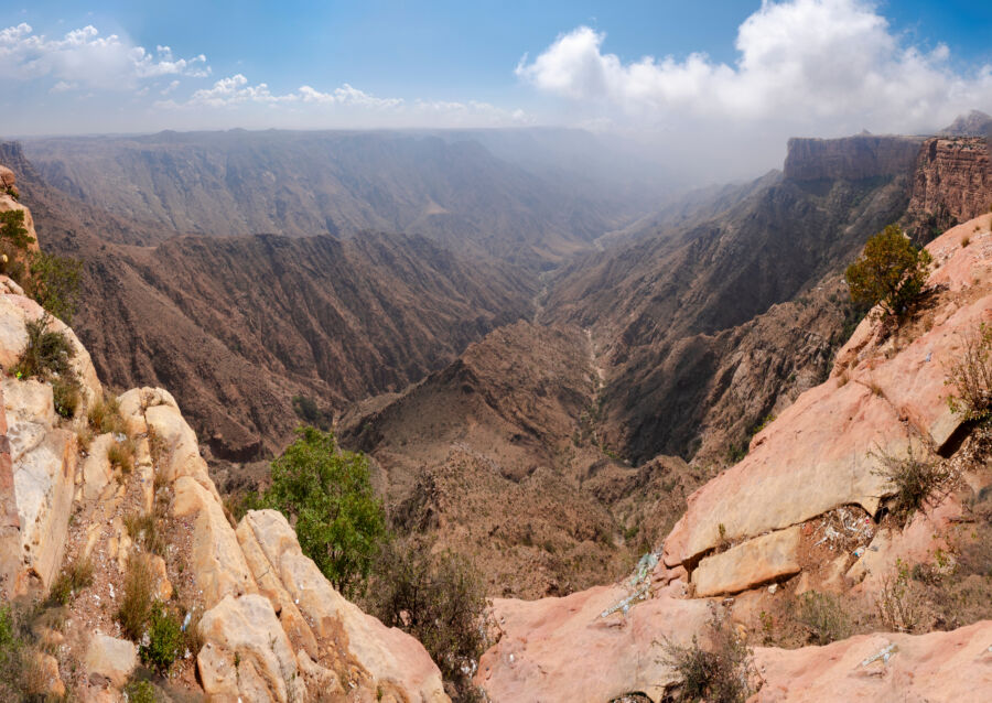 Hanging Village near Habala in the Asir region, Saudi Arabia