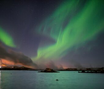 Aurora borealis over at Keflavik Iceland