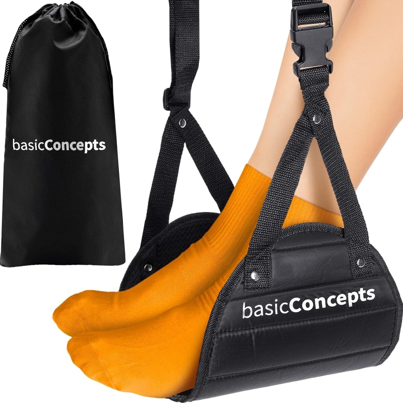 Basic Concepts foot strap securely holds your foot in place while using the BASIC CONCEPTS Airplane Foot Hammock.