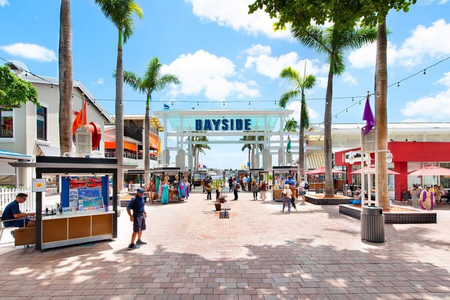 Gate side of Bayside Marketplace