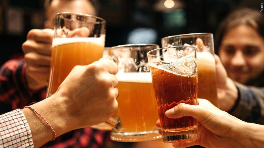 beer toast celebration