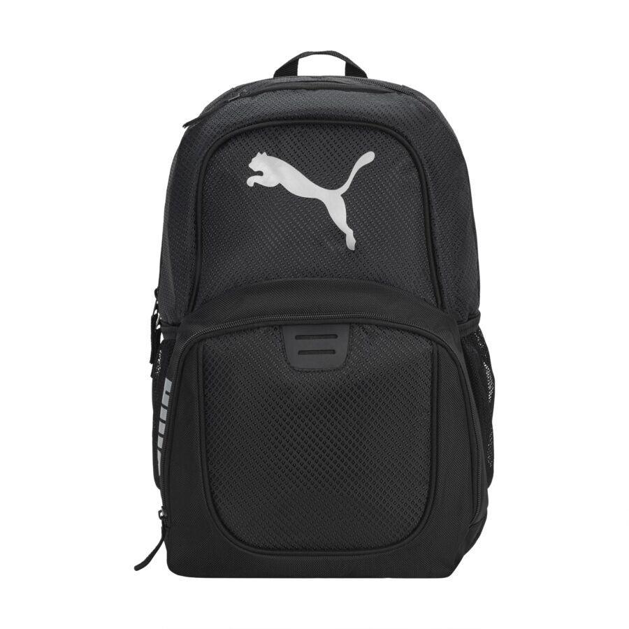 Black Puma Evercat Contender compact sporty backpack with zip pockets and mesh side pocket.