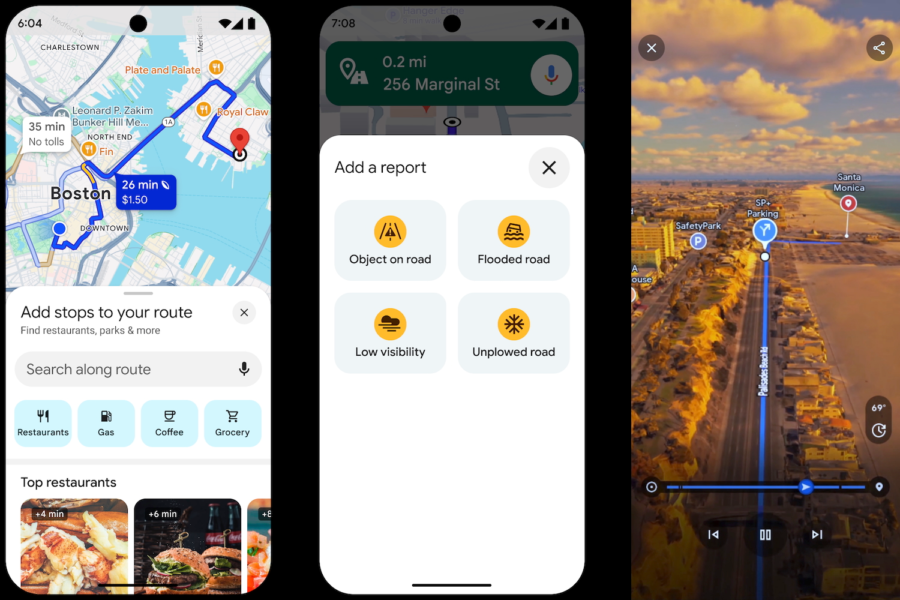 Boston GPS navigation app: explore maps, report road conditions, enjoy scenic routes.
