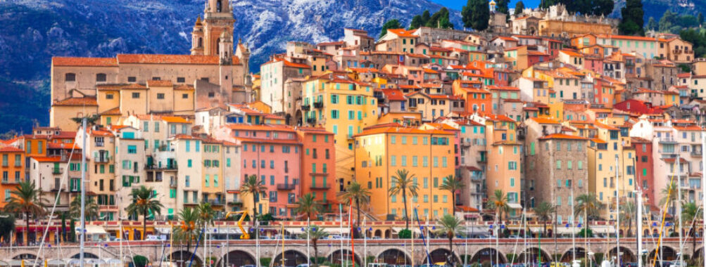 The Pearl of the French Riviera. colorful town - luxury holidays in the south