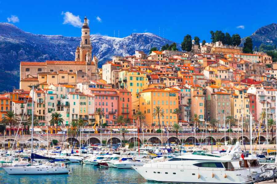 The Pearl of the French Riviera. colorful town - luxury holidays in the south