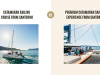 Catamaran sailing cruise from Santorini vs Premium Catamaran Sailing Experience from Santorini: Which Tour is Better?