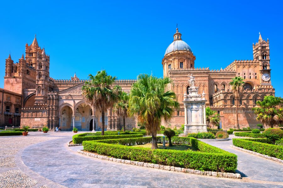 The Cathedral of Palermo, a stunning example of Norman architecture, features intricate facades and a grand dome