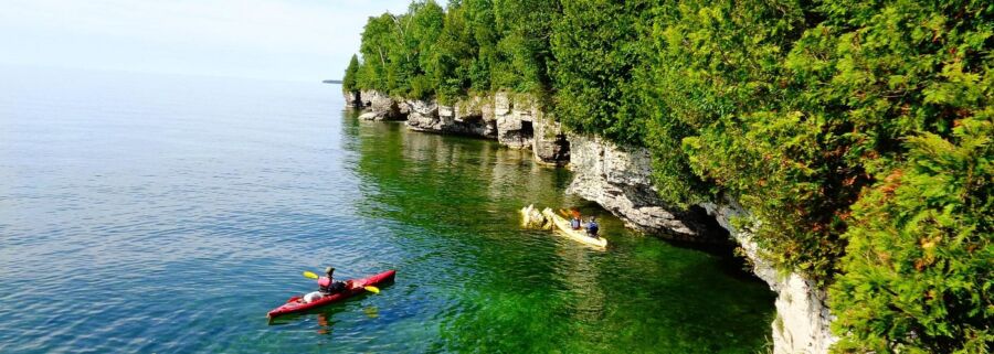 Cave point county park Wisconsin