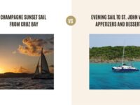 Champagne Sunset Sail from Cruz Bay vs Evening Sail to St. John with Appetizers and Desserts: Which Tour is Better?