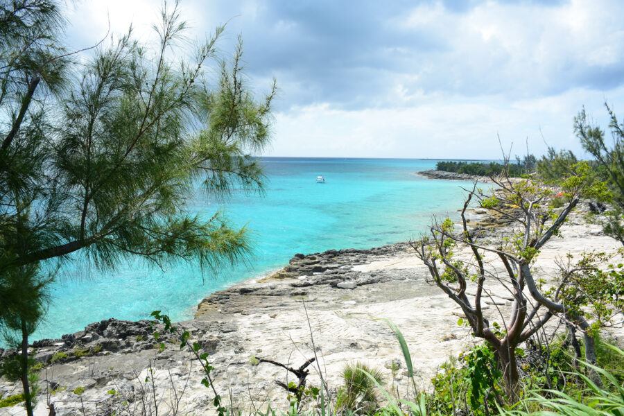 Beautiful beach in historic Clifton Heritage National Park in Nassau, Bahamas