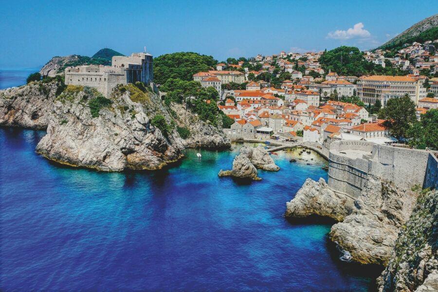 coastal historic city view