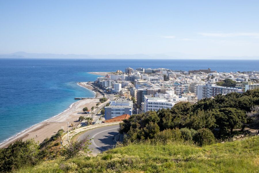 coastal town panorama