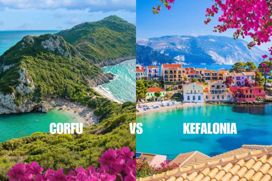 corfu kefalonia comparison