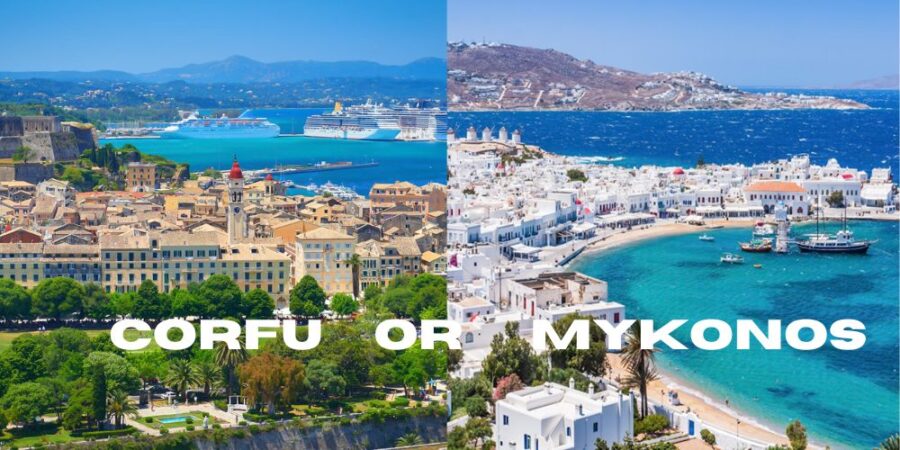 corfu vs mykonos comparison