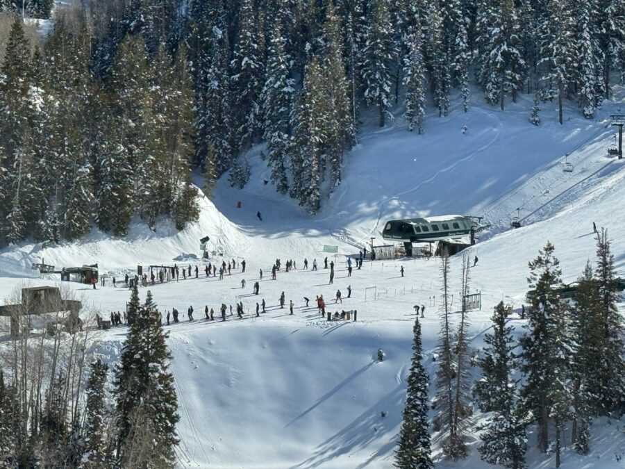 Scenic view of Deer Valley Park in Park City, Utah, showcasing lush greenery and mountain landscapes