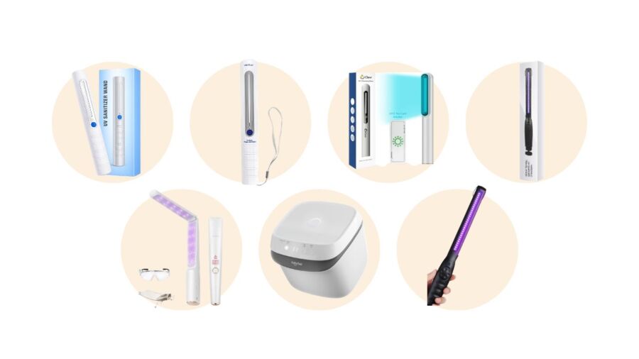 Different models of UV Sterilizing Wands displayed, highlighting their unique styles and functionalities for dental hygiene.
