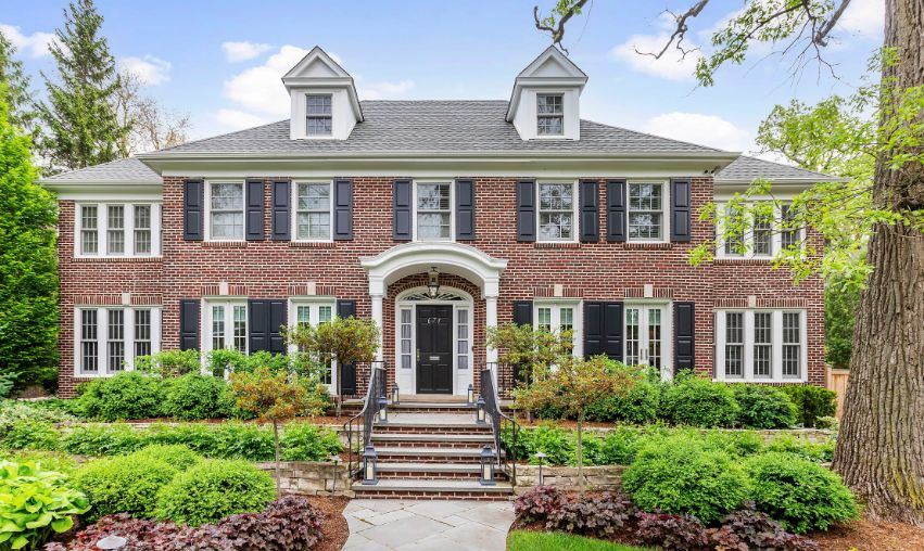 elegant brick house