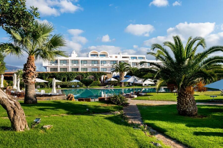 Panoramic view of the Elounda Beach Hotel & Villas, a Member of the Leading Hotels of the World

