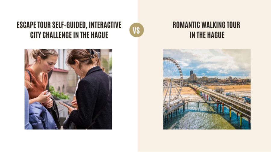 Escape Tour Self-Guided, Interactive City Challenge in the Hague vs Romantic Walking Tour in the Hague: Which Tour Is Better?