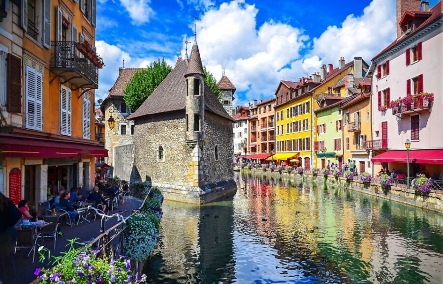 Charming European canal town in Annecy