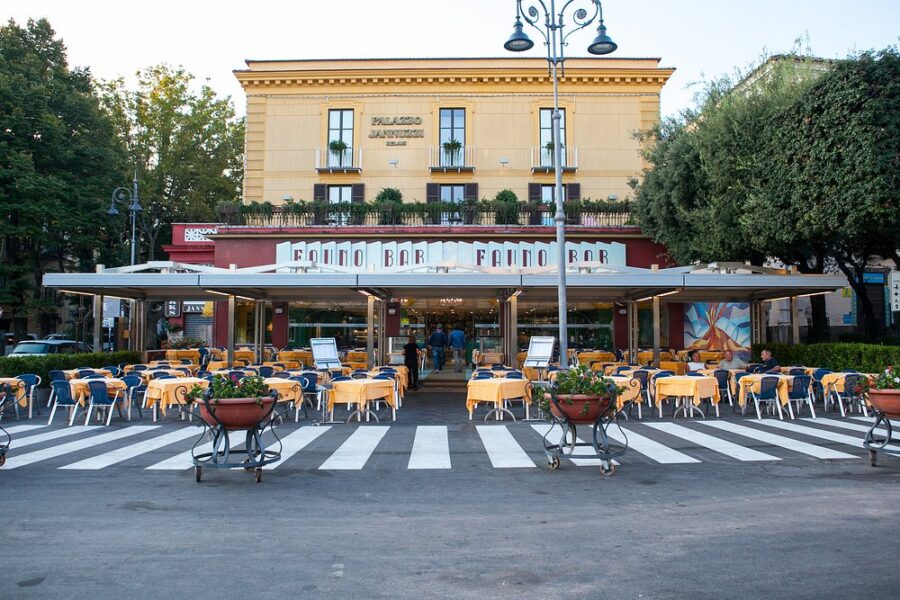 Front and exterior of the Fauno Bar, Sorrento  