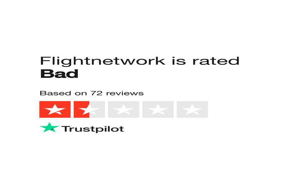 Flightnetwork rated bad on Trustpilot with 2 stars based on 72 reviews.
