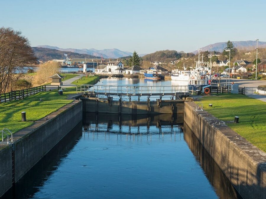 Scenic backdrop of Fort William, Scotland.