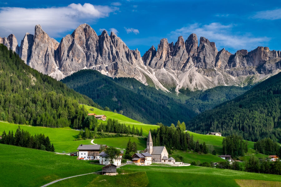 funes valley dolomites italy
