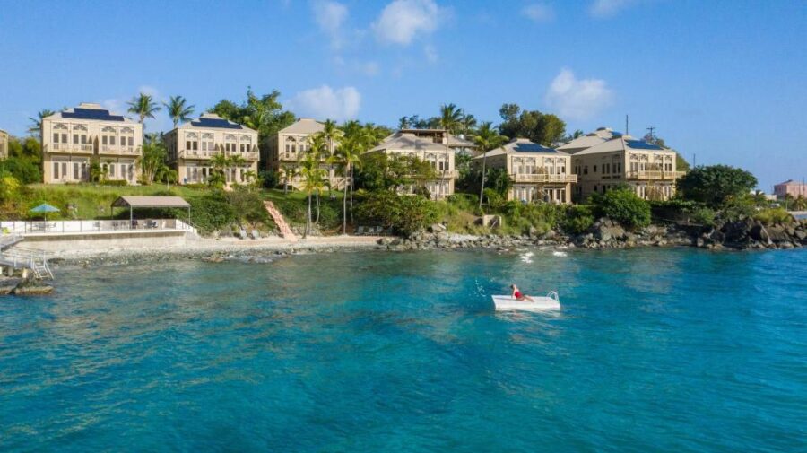 Gallows Point Resort in the US Virgin Islands, featuring tropical landscapes and ocean views from its beachfront location.