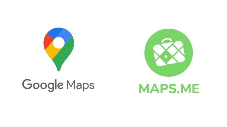 Google Maps and Maps.me