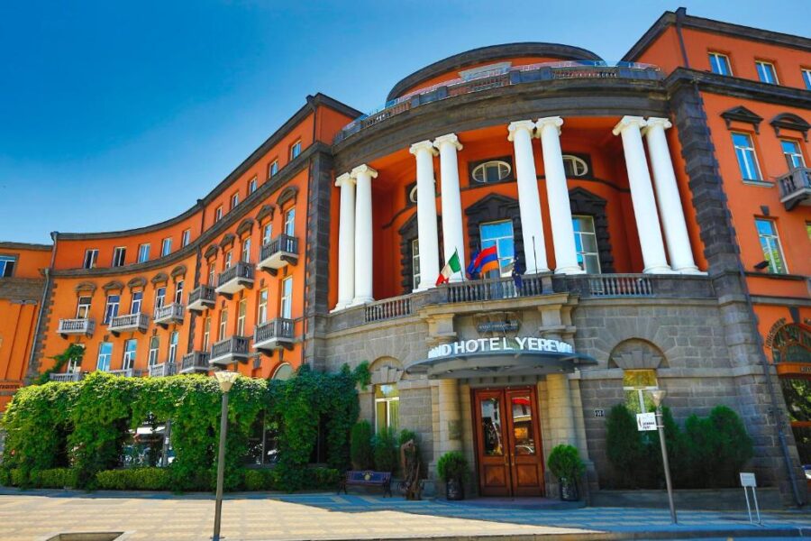 Grand Hotel Yerevan, a luxury hotel in the city center, offers elegant accommodations and premium amenities.
