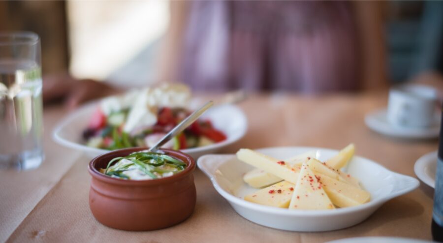 Syros Greek Restaurant, a charming eatery in a village, offers traditional Greek cuisine made with local ingredients