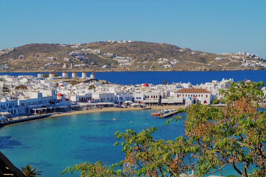 greek island coastal view