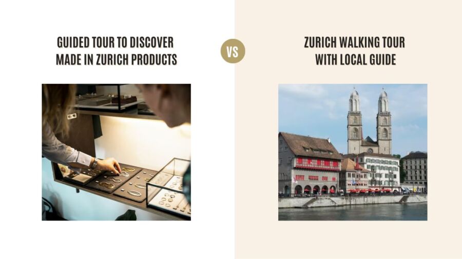 Guided Tour to Discover Made in Zurich Products vs Zurich Walking Tour with Local Guide: Which Tour Is Better?