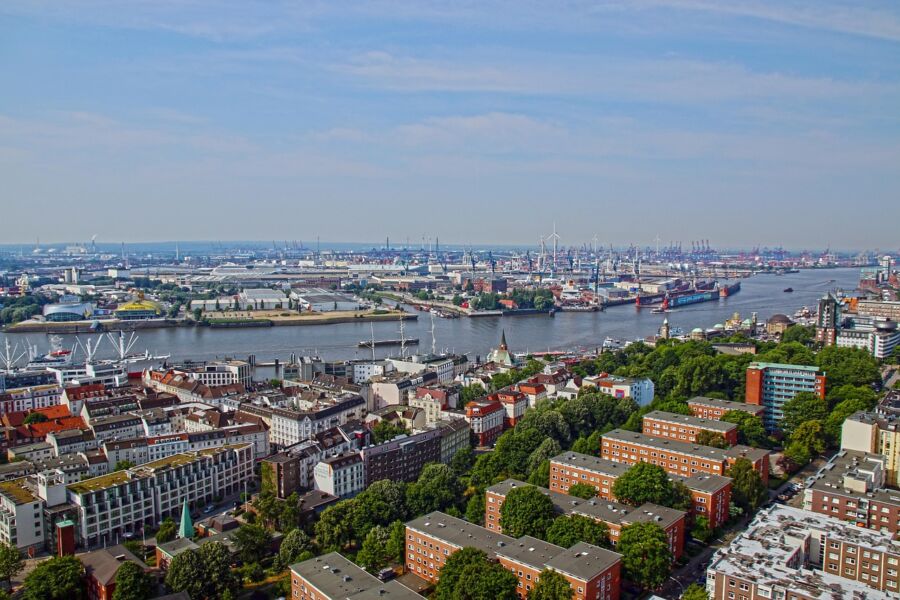 Hamburg, Port, Elbe