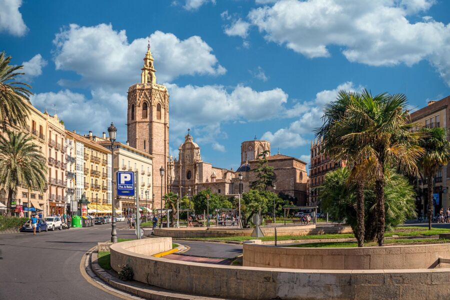 historic mediterranean square