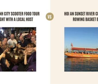Ho Chi Minh City Scooter Food Tour by Night with a Local Host vs Hoi an Sunset River Cruise and Rowing Basket Boat: Which Tour Is Better?