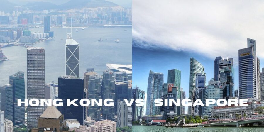 hong kong singapore skyline comparison