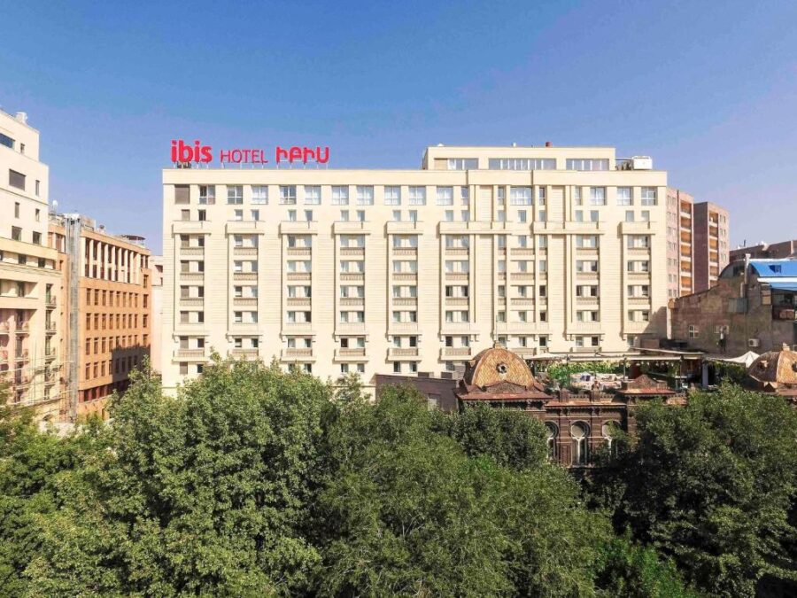 Ibis Yerevan Center hotel situated in the heart of the city, surrounded by urban attractions and amenities.
