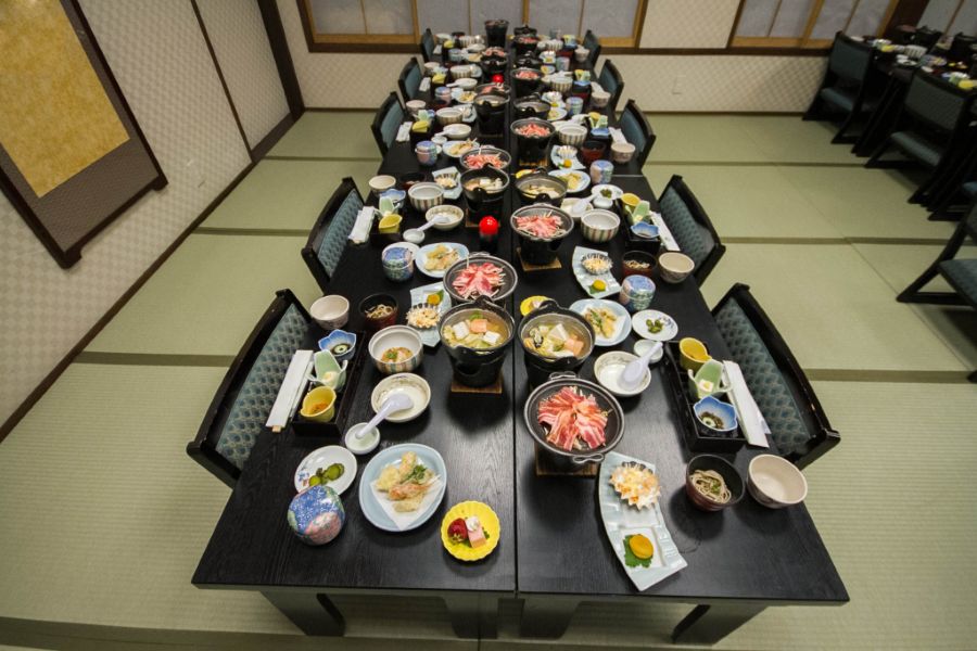 Dining at a Ryokan